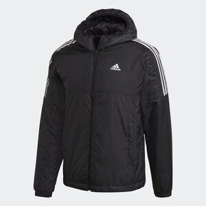 Adidas Essentials Insulated Hooded Jacket - Black - Men's Size S - GH4601